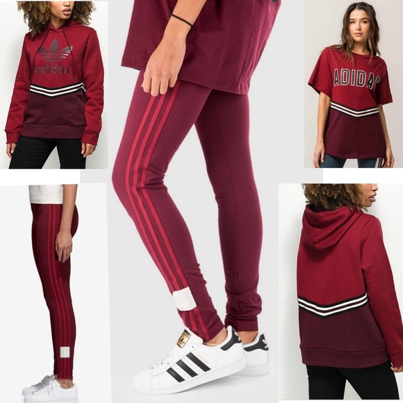 adidas Tops - 3pc. Adidas Adibreak Varsity 3pc. Set Hoodie/tee/leggin